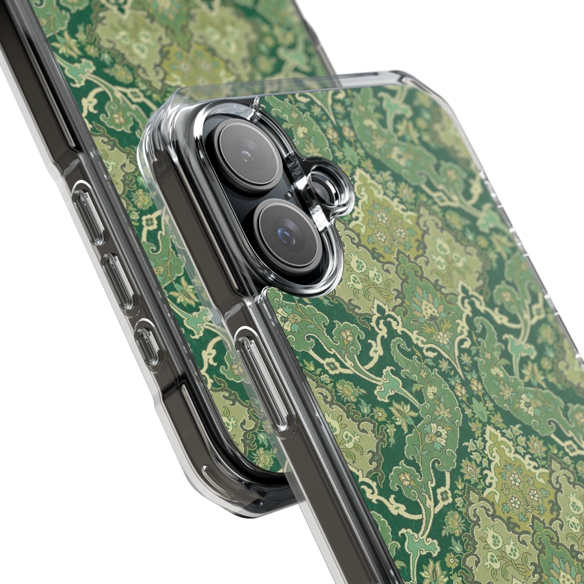 Royal Green Pattern MagSafe® Clear Impact Case