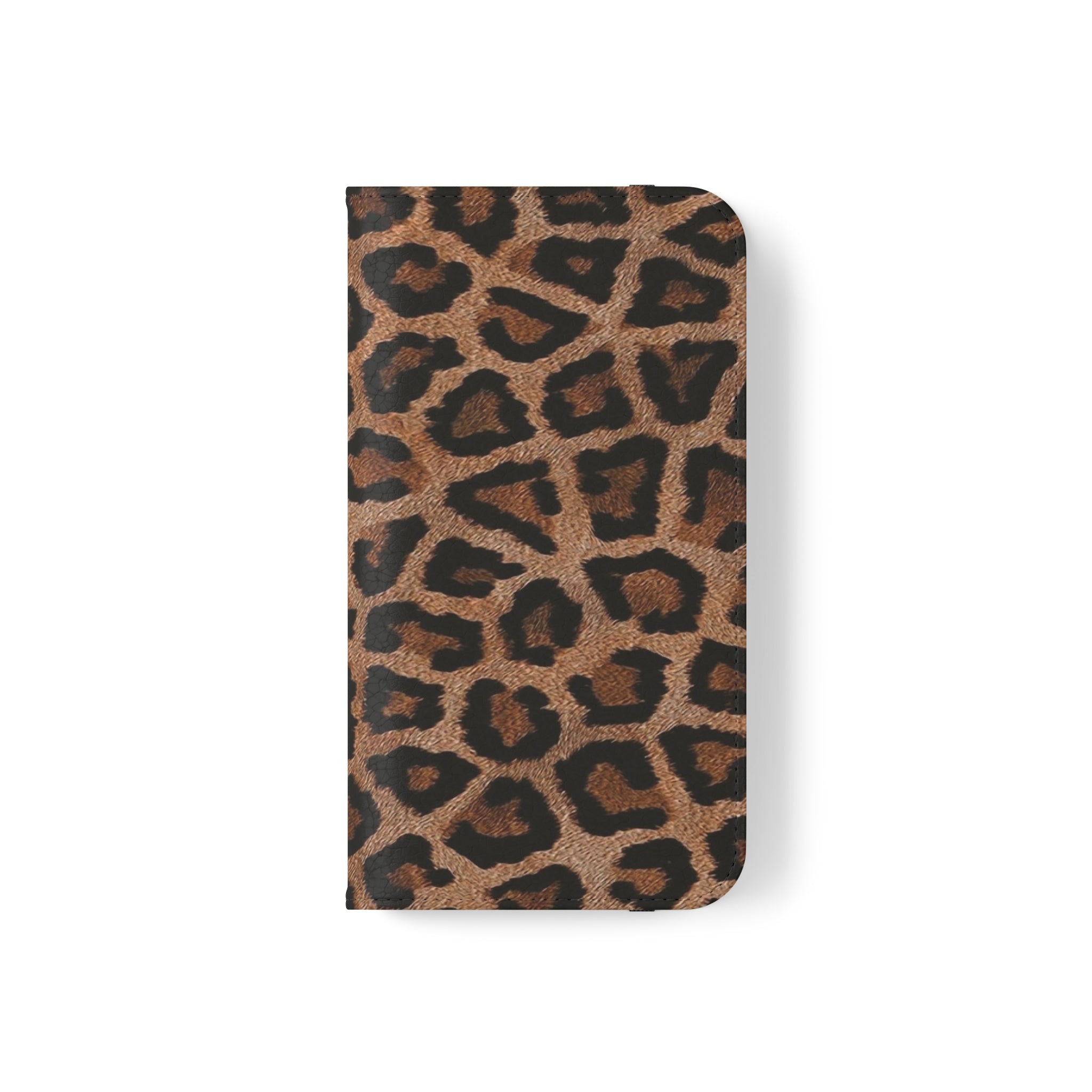 Leopard Skin Vegan Leather Flip Case