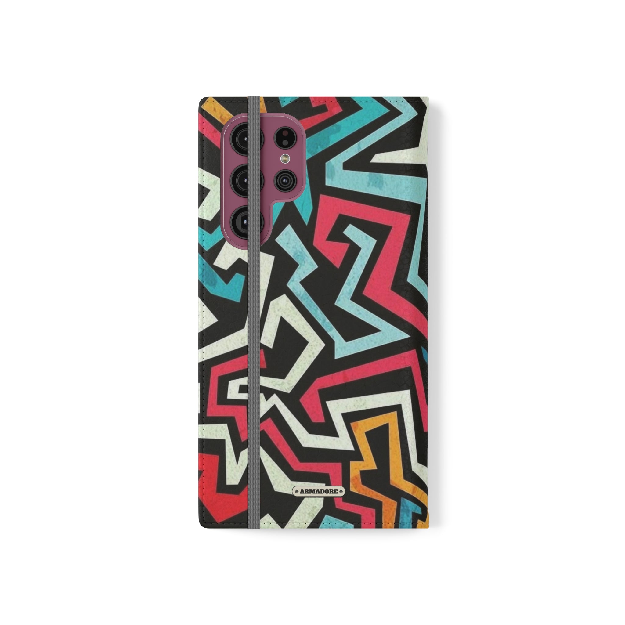 Color Blast Vegan Leather Flip Case