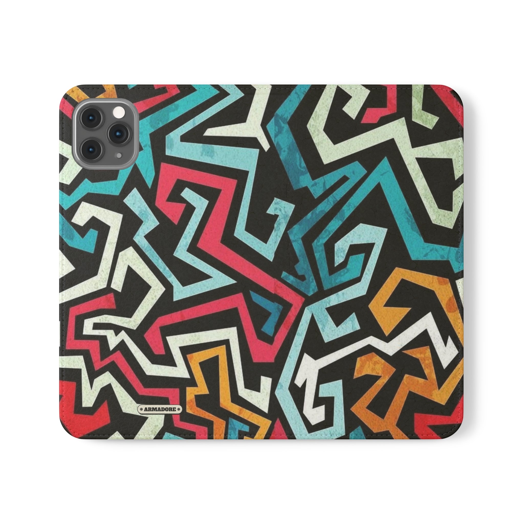 Color Blast Vegan Leather Flip Case